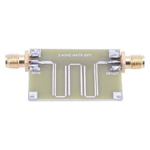 2.4GHZ Microstrip Bandpass Filter Double-Sided Printed