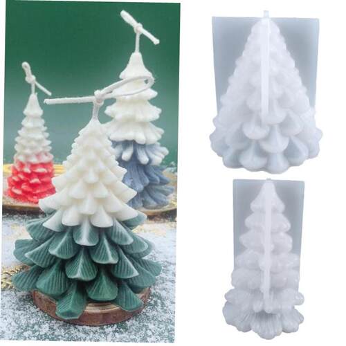 Christmas Scented Silicone Candle Mold DIY New Santa Christm
