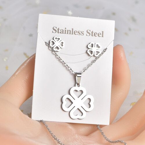30set/lot rendy Stainless Steel Silver Color Love Heart Pend