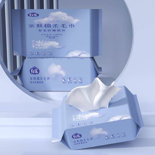 Thick disposable non-woven facial wipes with pearl texture,