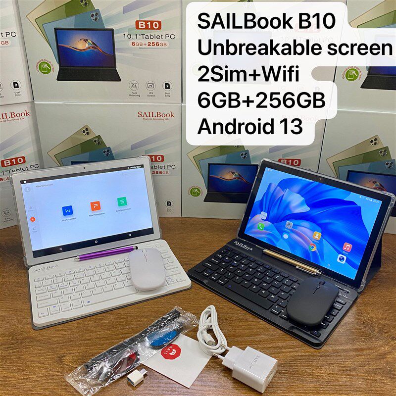 10.1 inch Pad Tablet Pc Book 5G WIFI SIM with keyboard mouse