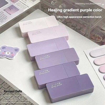 6 Pcs Gradient White Out Correction Tape Set Kawaii Large Ca