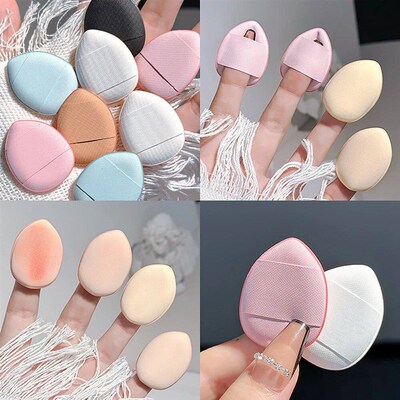 7/10PCS Mini Air Cushion Powder Puff Water Drop Shaped Conce