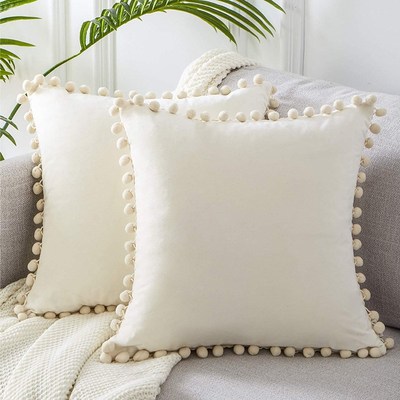 Soft Velvet Cushion Cover Decorative Pillows Throw waist
