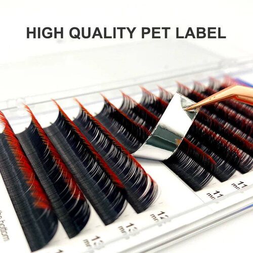 Ombre Green Red Brown Blue Purple Color Eyelash Extension In