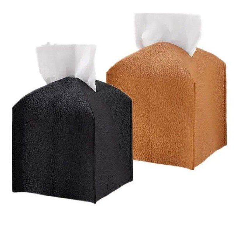 Stands,office Modern Tissue PU Night Leather Bathroom Box - 实物图