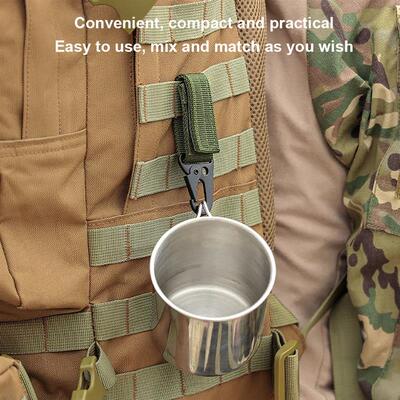 Carabiner High Srength Nylon Key Hook MOLLE Webbing Buckle H