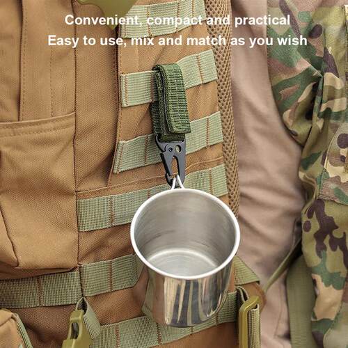 Carabiner High Srength Nylon Key Hook MOLLE Webbing Buckle H