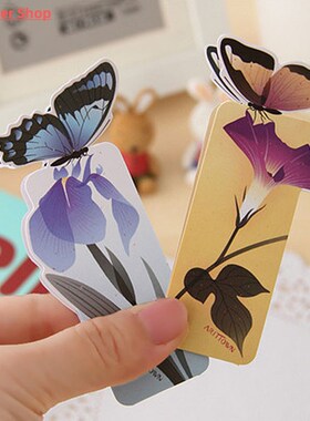 5Pcs Butterfly Bookmarks for Books Cute Kawaii 3D Bookmark O