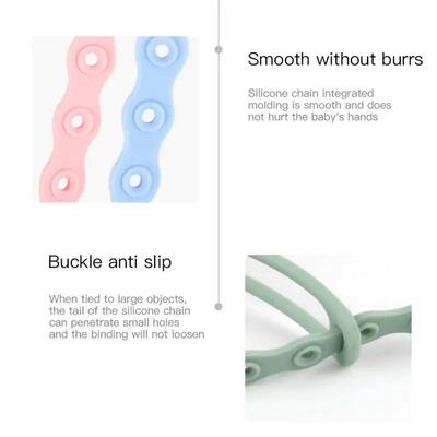 Food grade silicone pacifier chain pacifier box set sealed d