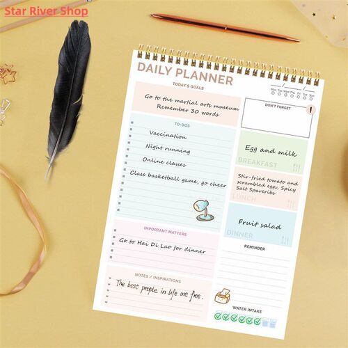 Schedule Book The Notebook Hourly Planner Daily Spiral Notep