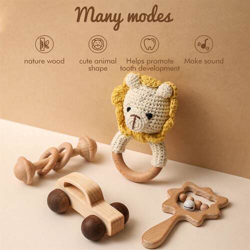 1Set Bath Toys Set Babies Accessories Newborn Gifts Rattle