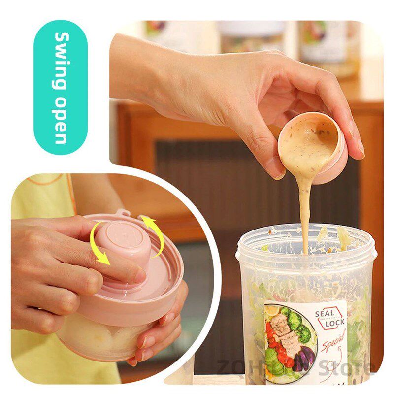 1L Portable Breakfast Cups Oatmeal Cereal Nut Yogurt Salad C图片