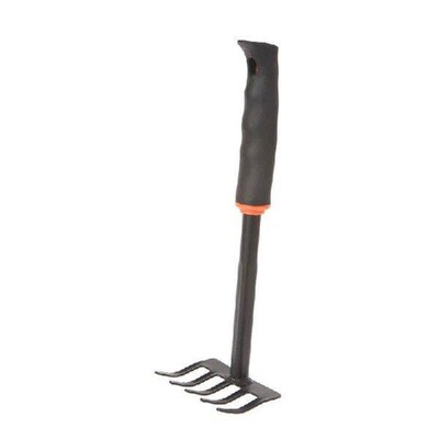 1Pc Portable Digging Tool Mini Steel Rake For Home Garden