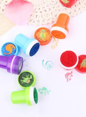 10 Pcs/Set Cute Stamp Toy Cartoon Dinosaur Animal Marine Lif