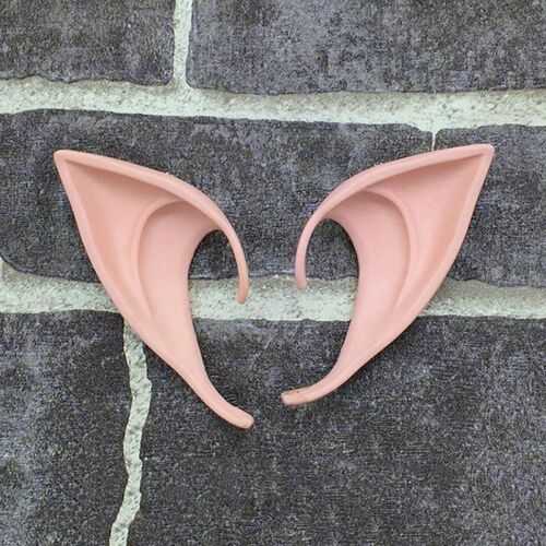 1 Pair Childrens Funny Simulation Latex Elf Ears Pointed Co