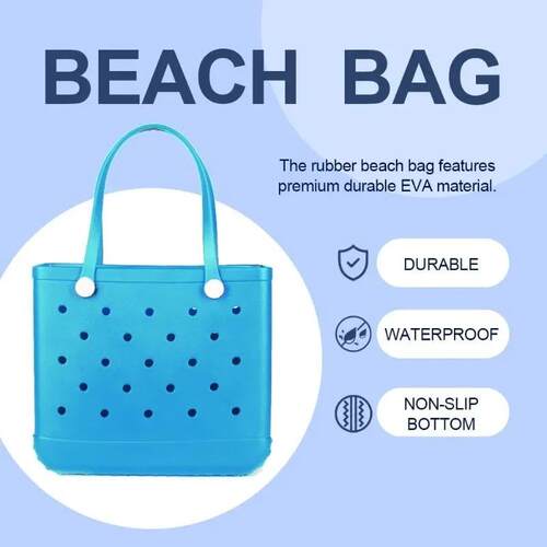 Large Eva Beach Tote Bag Fashion Mommy Diaper Storage Basket