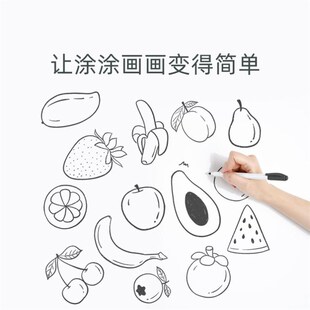 Soft whiteboard magnetic wall sticker office blackboard 白板