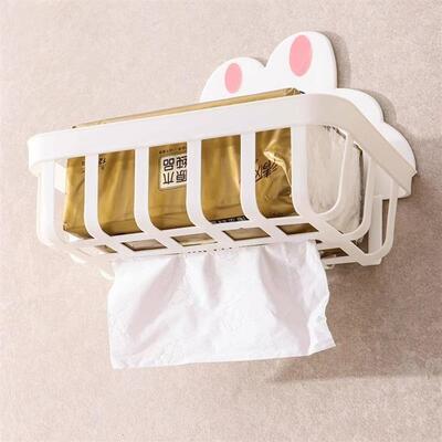 Wall-mounted toilet paper holder without drilling, cartoon-s