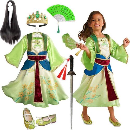 Summer Infant Girls Mulan Dress Halloween Carnival Mulan