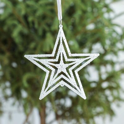 Star Christmas Wreath - Door Hanging Decor for Home & Shop