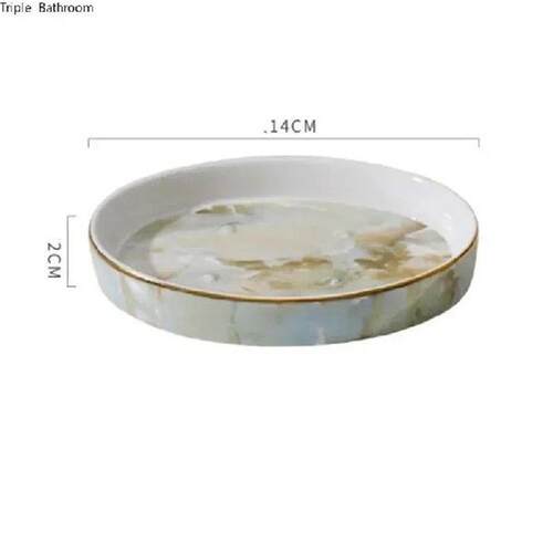 Nordic Style Portable Ceramic Soap Dish Bathroom