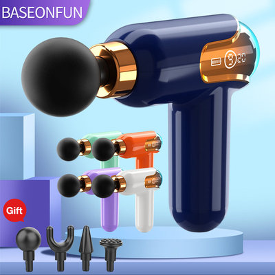 LCD Display Massage Gun Portable Electric Massager For Body