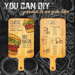 Bamboo Cutting Board with Handle Large Wooden Serving Board