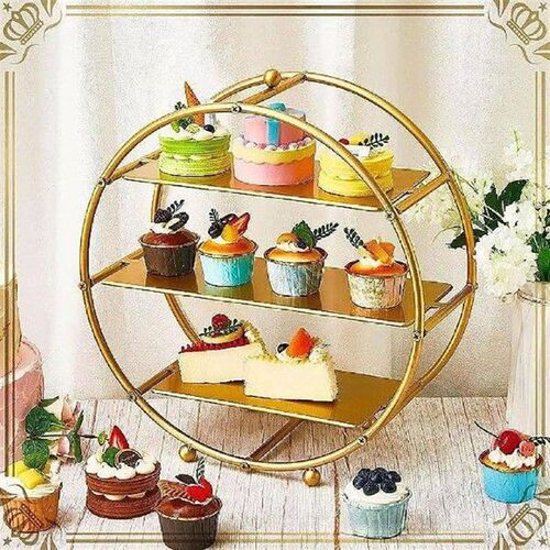 3 Tier Cupcake Stand Tiered Serving Tray for Wedding Party