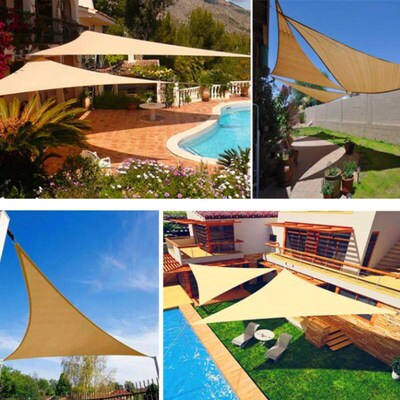 Waterproof Sun Shade Sail Right Triangle Multi-Color Customi