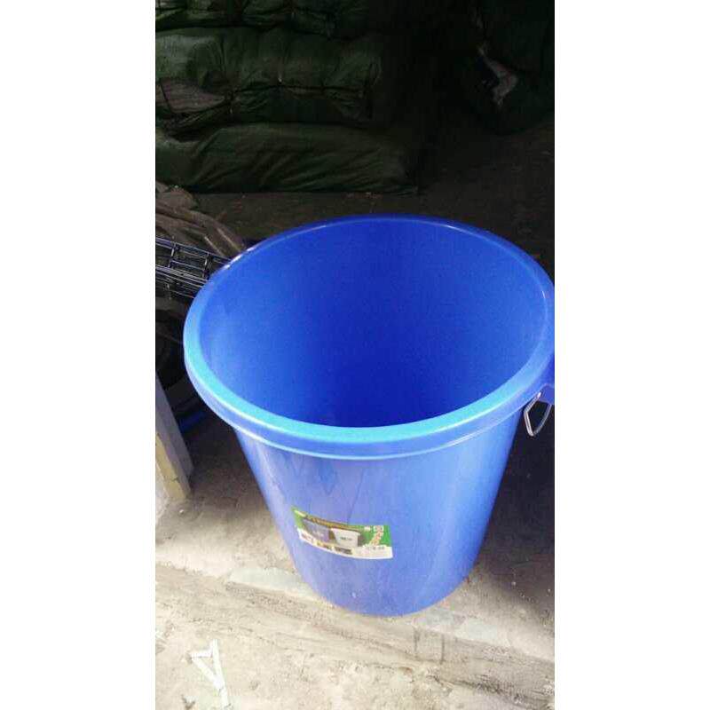 垃圾桶大号100升户外环 卫熟料桶圆形物业室外水桶厨房加厚桶带盖