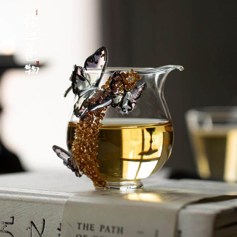 弥言家用高硼硅玻璃公道杯女士专用高颜值分茶器茶道配件手工手作