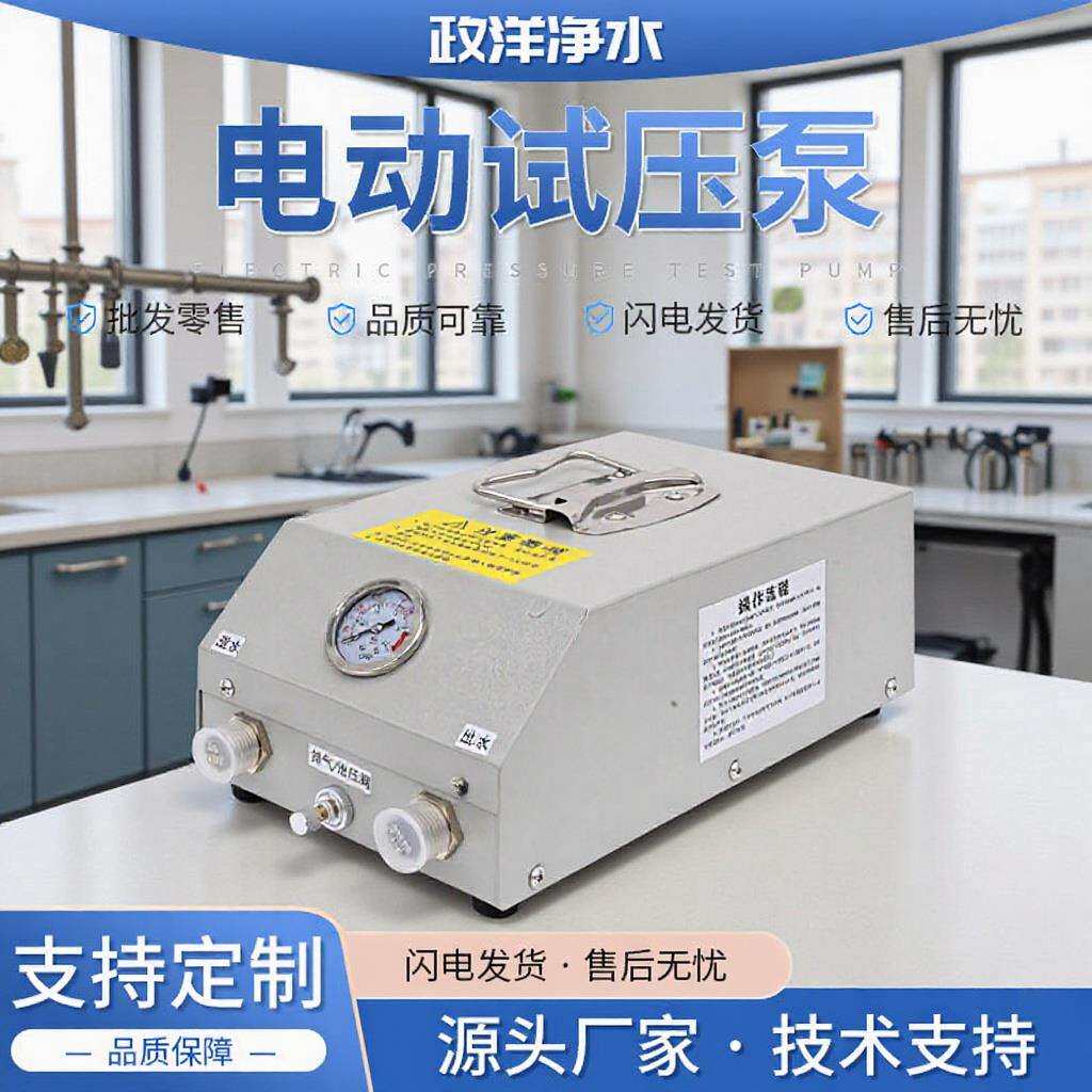 试压泵压力测试容器测压地暖清洗水暧油缸管道检测漏点电动