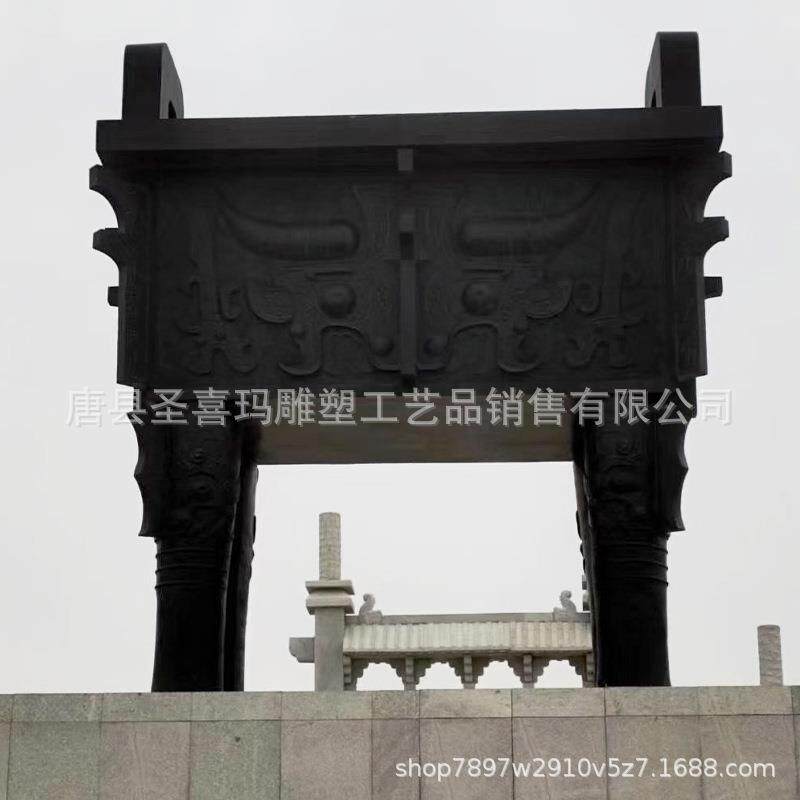 大型铸铜鼎雕塑厂家室外纯铜司母戊鼎中式仿古四足鼎四方鼎青铜鼎