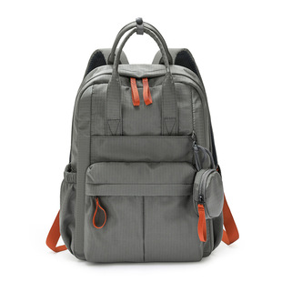 风潮女士双肩包可套拉杆差旅出行敦敦包简约尼龙面料通勤背包