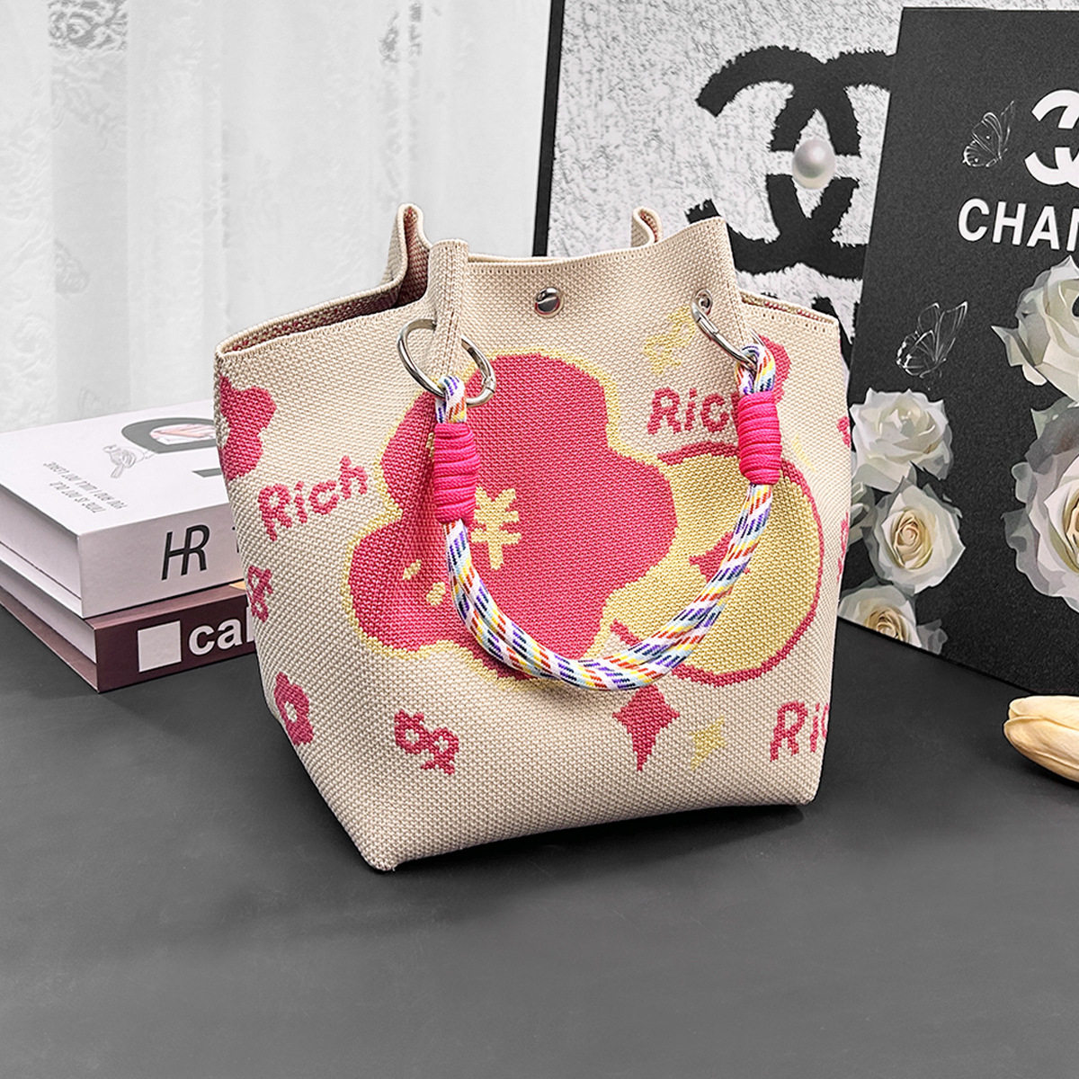 新年伴手礼袋子针织包招财小马年喜庆红色手提包包大容量菜篮子包,节庆用品/礼品,文化创意钱包/购物收纳袋,淘宝优惠券,粉丝福利购,淘宝优惠卷