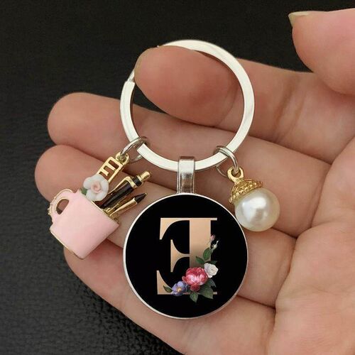 New charm enamel pen holder teachers day gift keychain simp