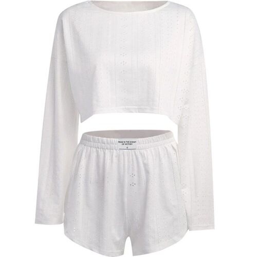 New in 2 Piece Set Spring Summer Fashion Short Sets Solid Co