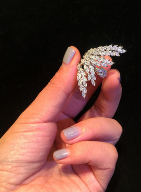 Bilincolor Clear Crystal Cubic Zirconia Fashion Open Ring fo