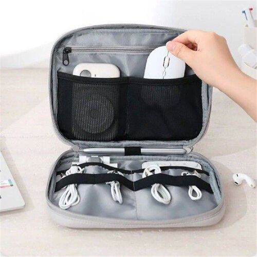 Zipper Data Cable Organizer Bag Portable Protective Cover