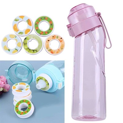 650ML Flavored Water Bottle with 5/7 Flavour Pods Scent Up W