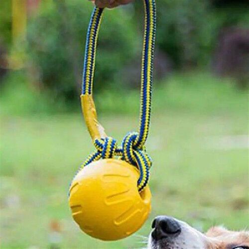 Dog Jolly Ball Training Chewing Ball With Handle