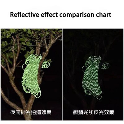Reflective Paracord Rope Military 7 Strand 4mm 550 Tactical