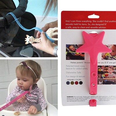 Non-toxic Baby Stroller Pacifier Chain Strap Silicone Stroll