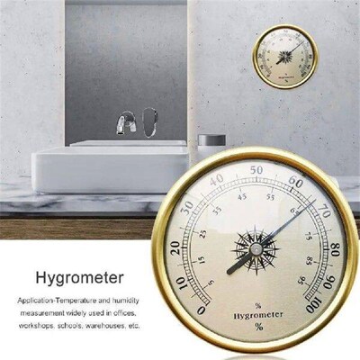 2 in 1 Humidity Temperature Meter Wall Mounted Clear Read