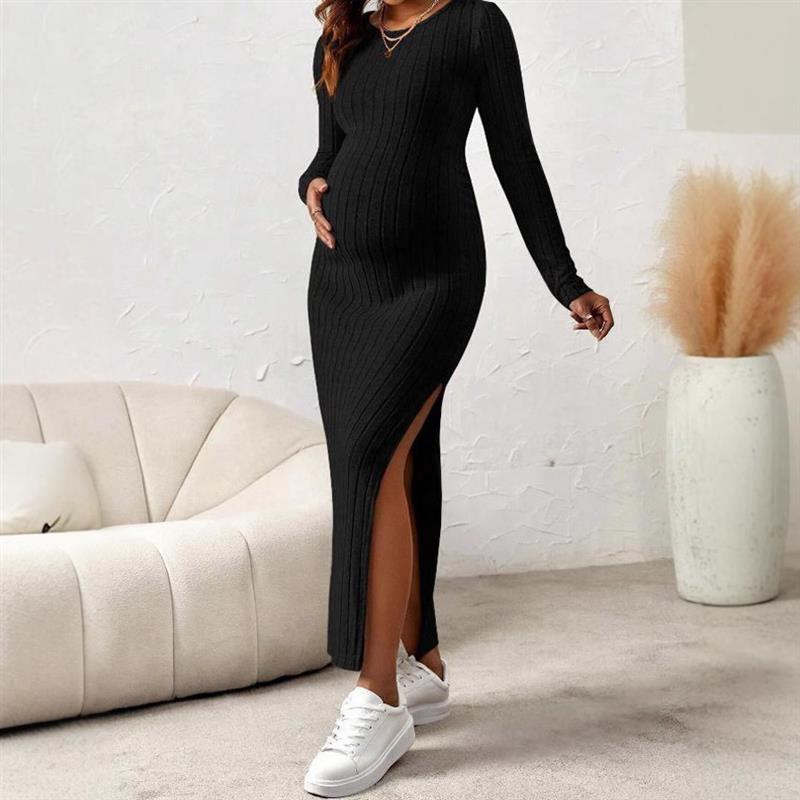 New Pregnant women spring dress long sleeved maternity dress图片