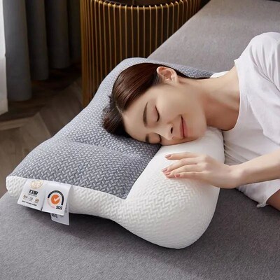 Super Ergonomic Pillow Orthopedic All Sleeping Positions Cer