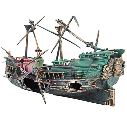 2022 Hot Aquarium Fish Tank Landscape Pirate Ship Wreck Ship