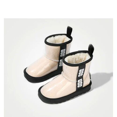 Childrens shoes Girls Fashion Transparent Upper Snow Boots