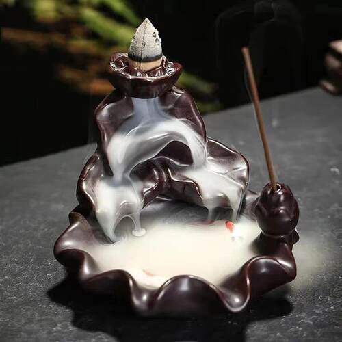 Backflow Incense Burner Censer Waterfall Tower Incense Cone
